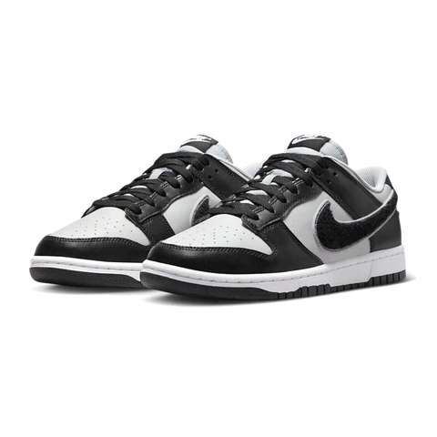 Кроссовки Nike Dunk Low Chenille Swoosh Black Grey