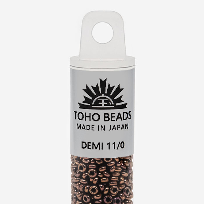 Японский бисер TOHO Demi 11/0 (№224), металлизированный, непрозрачный глянцевый