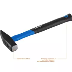 ЗУБР Фибергласс, 600 г, слесарный молоток,Профессионал(20020-06)