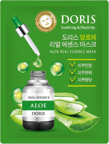Jigott Маска на тканевой основе Doris Aloe Real Essence Mask