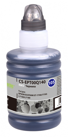 Чернила Cactus CS-EPT00Q140 105BK черный пигментный 140мл для Epson L7160/L7180