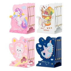 
          Подставка-лоток для книг Basir, металлическая, на 3 отделения, яркий дизайн, 4 цвета