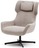 Zalina Вращающееся кресло с подлокотниками из бежевой синели Испания La Forma