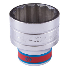 KING TONY (433040S) Головка торцевая стандартная двенадцатигранная 1/2", дюймовая 1-1/4"