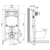 BelBagno BB066CHR/BB870SC/BB002-80/BB014-SR-BIANCO Комплект 4 в 1 Унитаз подвесной BelBagno ONDA BB066CHR с сиденьем BB870SC + Система инсталляции для унитазов BelBagno BB002-80 с кнопкой смыва BB014-S