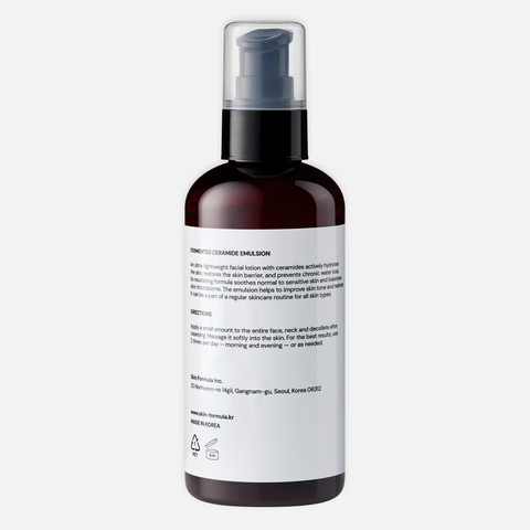 SKIN FORMULA Fermented Ceramide Emulsion Увлажняющая эмульсия с комплексом церамидов для восстановления гидролипидного баланса 180 мл
