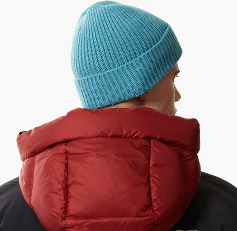 Картинка шапка The North Face Logo Box Cuff Beanie sht Storm Blu - 4