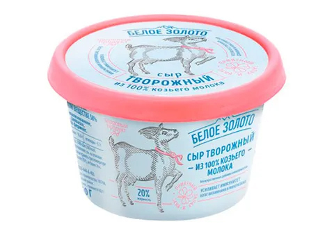 Сыр творожный из козьего молока, 100г