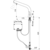 Delabie 388MCHLH Смеситель BINOPTIC (раковина) M3/8", В.170 мм, от сети 230/12V