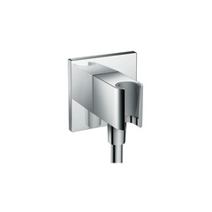 Шланговое подсоединение с держателем Hansgrohe Fixfit Porter Square 26486000 фото