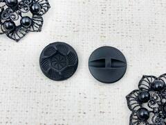 Пуговицы костюмные, матовые, d 2,5 см, чёрный