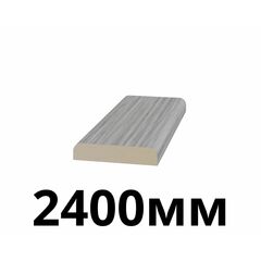 Притворная планка 30х6х2400мм экошпон Дуб серый