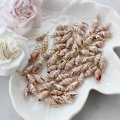 Подвеска Ракушка с позолотой 15-25 на 7-9 мм, РК052