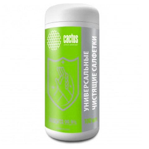 Салфетки влажные Cactus CS-ASC100 универсальные антибактериальные (100лист.) спиртовые