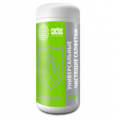 Салфетки влажные Cactus CS-ASC100 универсальные антибактериальные (100лист.) спиртовые