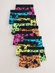 Трусы для мальчика Next E98-869, 10 шт., Оранжнвый, Саталовый, Голубой