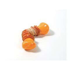 MPets игрушка для собак Карнивор кость бумеранг, вкус бекона, желтая 15.5 x 6.1 x 3.7