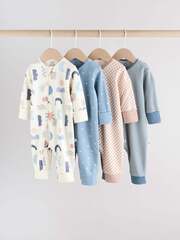 Комбинезон / Слип для малышей Next AW3-046, 4 шт., Синий, Молочный