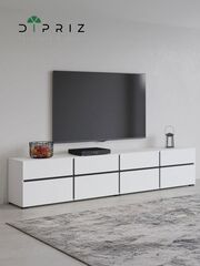 Тумба ТВ Лайн 4дв отк+4ящ Н482х2248х400