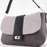 Сумка Саломея 460 мульти итальянский серо-черный