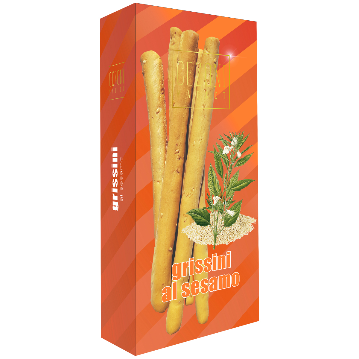 Гриссини с кунжутом CEZONI 150 г