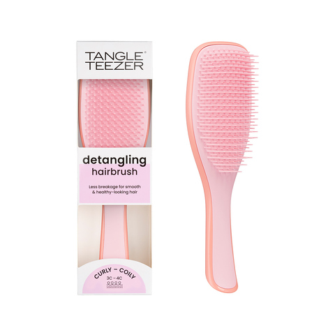 Расческа с ручкой для очень кудрявых волос The Ultimate Detangler Naturally Curly Mango Pink | Tangle Teezer