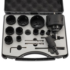 Набор коронок Bi-metall 16-76мм HSSE-Co8 17пр H-Tools 04403230