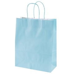 Пакет подарочный M вертикальный крафт, Пастельный микс, 26*33*12 см (Д*В*Ш), 1 шт.