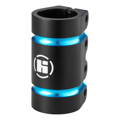 Хомут HIPExtreme H6 SCS 31.8 мм, 4 болта, черный/голубой