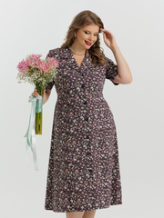 4536 Халат на пуговицах