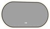 Aquanet 367656 Зеркало Контур овал 500х1000 LED ТХ, антипар, цв. черный (367656)