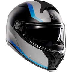 Мотошлем модуляр AGV Tourmodular Stray Matt, чёрный/серый/синий