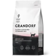 Сухой корм GRANDORF VETERINARY DIET Cat URINARY S/O Полнорационный диетический корм для кошек при мочекаменной болезни, индейка 2кг