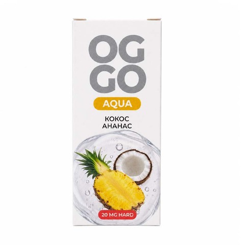 Жидкость OGGO AQUA 2% HARD Salt 30 ml - КОКОС АНАНАС