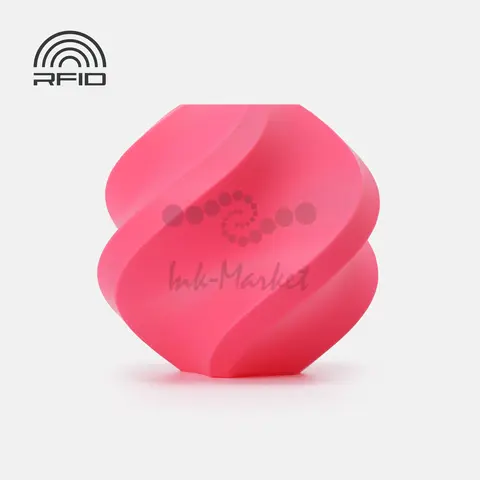 Пластик для 3D-печати Bambu Lab PLA Basic, 1.75 мм, 1 кг, ярко-розовый (Hot Pink), без катушки, A00-R3-1.75-1000-SPLFREE