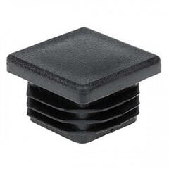 Заглушка для труб квадратная 80*80 чёрная