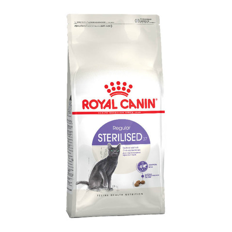 Стерилайзд 400 г Роял Канин Сухой корм Royal Canin Sterilised 37 для кастрированных кошек от 1 года до 7 лет