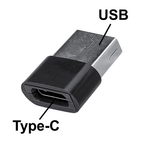 Переходник OTG Type-C на USB 2.0 ISA P-22 (Черный)