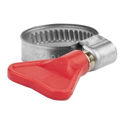 ЗУБР Бабочка, 16 - 25 мм, накатная лента 9 мм, 2 шт, нержавеющий хомут, Профессионал (37835-16-25)