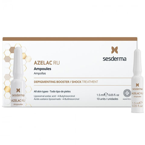 Sesderma AZELAC RU: Средство в ампулах депигментирующее для лица (Ampoules)