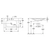 Villeroy&Boch 416484R1 Раковина, Villeroy&Boch, Finion, ширина, мм-800, глубина, мм-500, отверстия для смесителя-одно, декор-без декора, грязеотталкивающее покрытие-CeramicPlus, цвет-альпийский белый