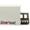 Плинтус Line Plast 85 мм LS001 – Белый с тиснением