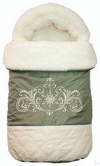 Конверт меховой "Метелица" (бежевый)