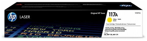 Оригинальный картридж HP W2072A 117A желтый