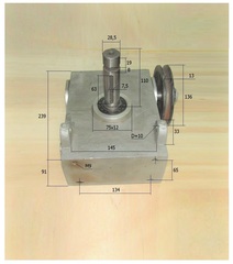 Редуктор DMD1000 (без шпилек) /Gear Case,(S100-022)