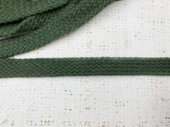 Шнур плоский х/б, ш. 10 мм, турецкое плетение, хаки