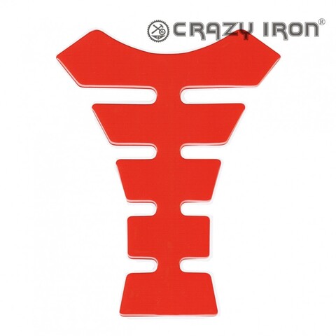 Наклейка на бак Crazy Iron, красный