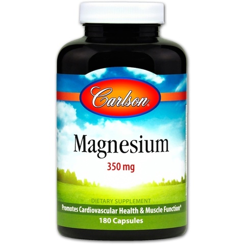 Carlson Labs, Магний, 350 мг, 180 капсул