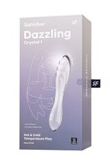 Прозрачный двусторонний стеклянный фаллоимитатор Dazzling Crystal 1 - 18,5 см. - 