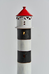 Керамический маяк-подсвечник Флэтфлеса, 27 см, Литва